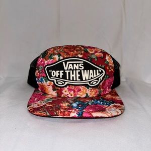 Vans floral trucker hat